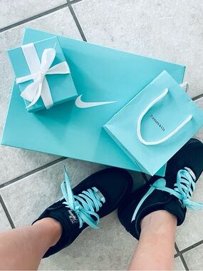 tiffany & co black nike air force 1’s